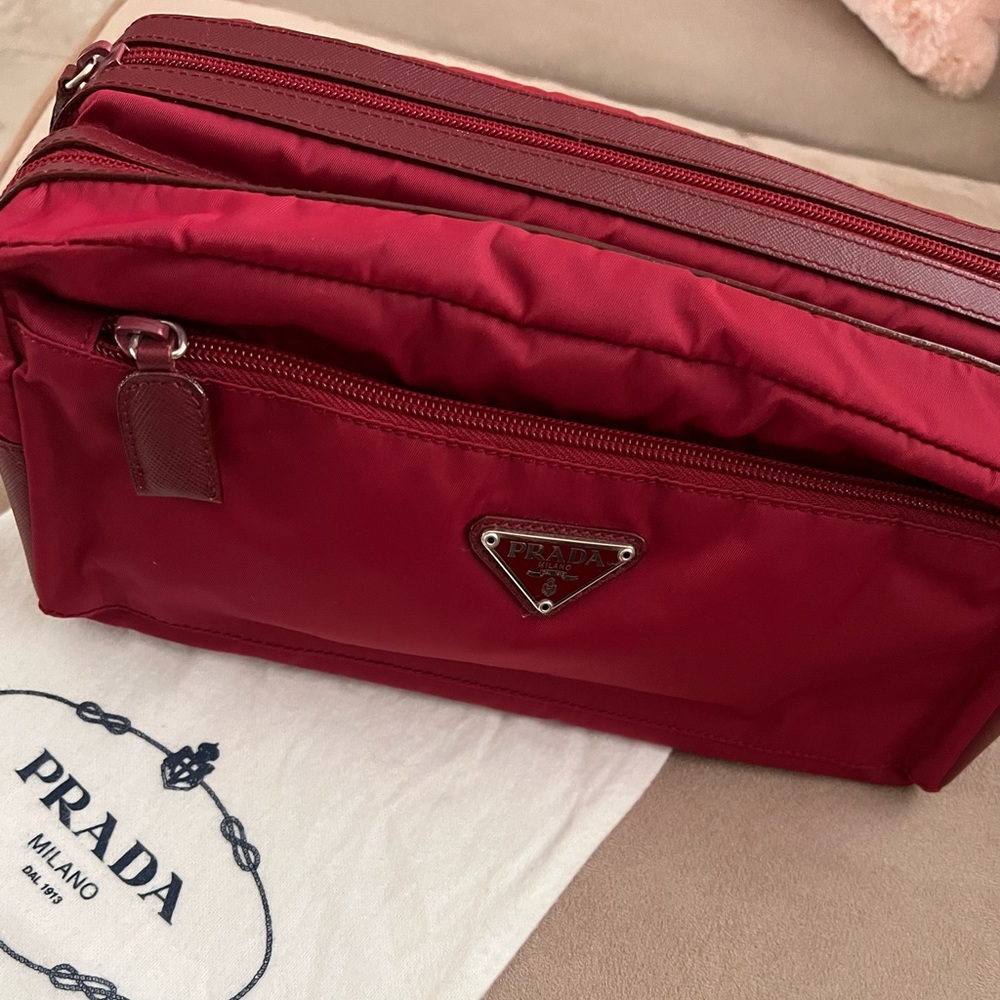 Authentic Prada travel pouch